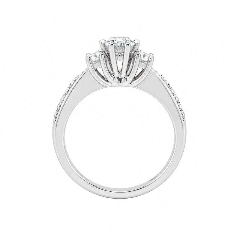 0.56TDW Diamond Ring in 14K White Gold 
