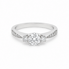0.56TDW Diamond Ring in 14K White Gold