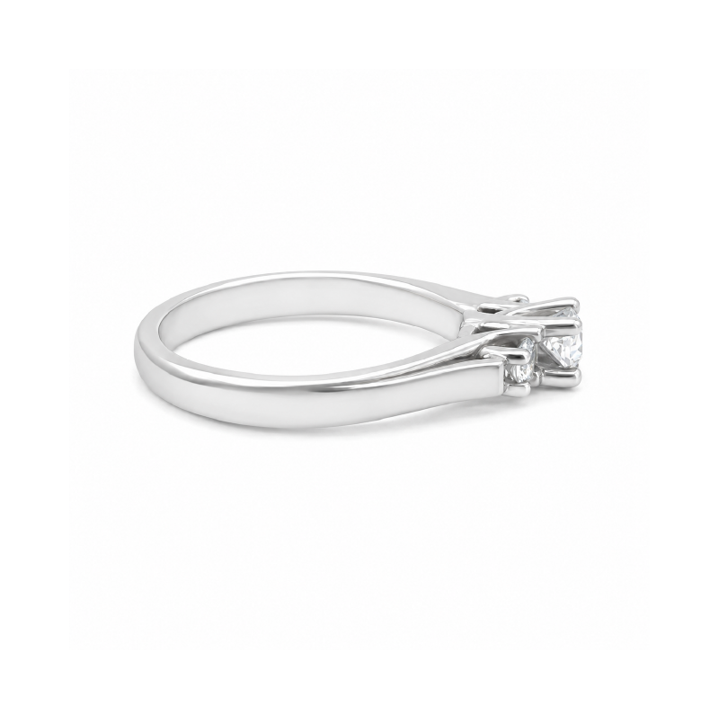 0.43TDW Canadian Diamond Ring in 14K White Gold