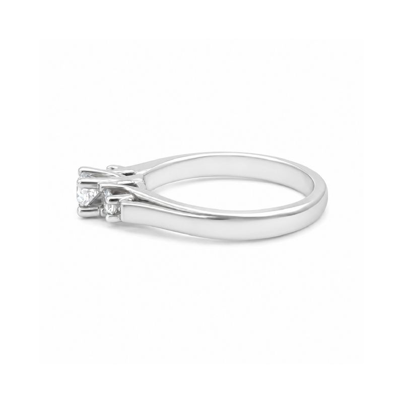 0.43TDW Canadian Diamond Ring in 14K White Gold