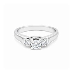 0.43TDW Canadian Diamond Ring in 14K White Gold