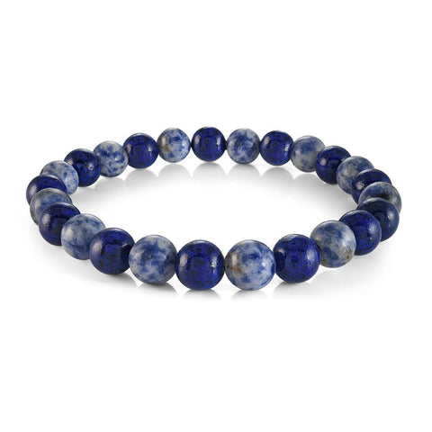 Sodalite & Lapis Lazuli 8mm 25 Beads Stretch Bracelet