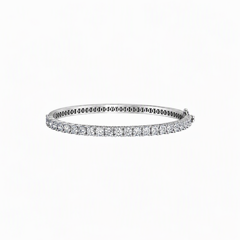 5.00TDW Lab Grown Diamond Tennis Bracelet in 10K White Gold