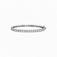 5.00TDW Lab Grown Diamond Tennis Bracelet in 10K White Gold