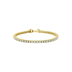5.00TDW Lab Grown Diamond Tennis Bracelet in 10K Yellow Gold