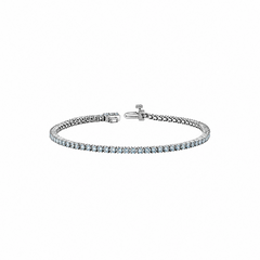 10K White Gold 2.00TDW Lab Grown Diamond Tennis Bracelet