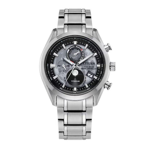 Citizen Tsuki Yomi A-T Moonphase Gray Eco-Drive Men's Watch BY1010-57H