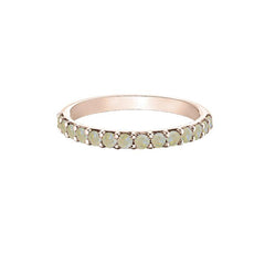 10K Rose Gold Opal Band
