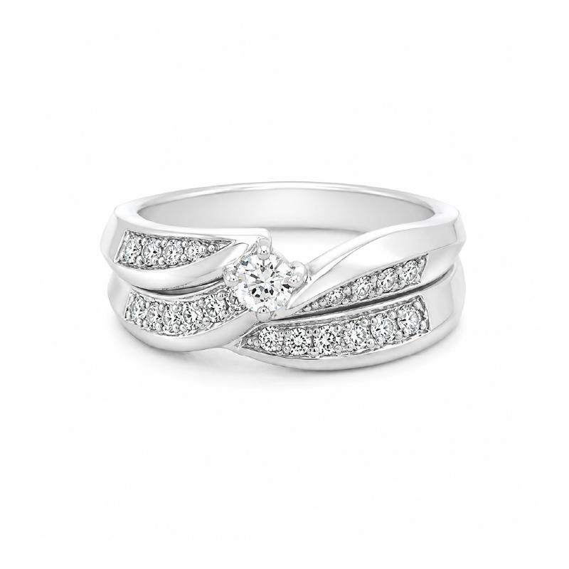 0.25 TDW Canadian Diamond Ring in 10K White Gold
