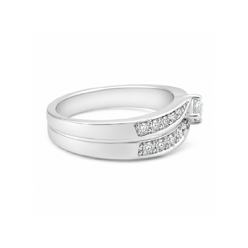 0.25 TDW Canadian Diamond Ring in 10K White Gold