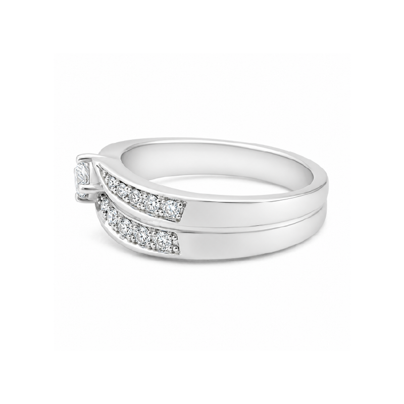 0.25 TDW Canadian Diamond Ring in 10K White Gold