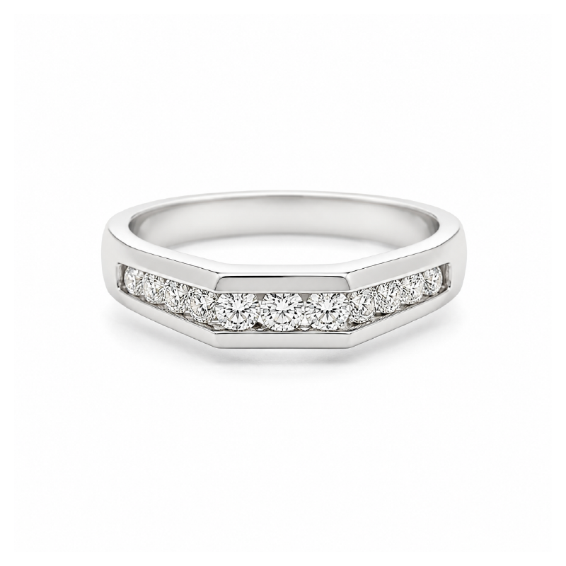 0.32CT Diamond 14K White Gold Destiny Band