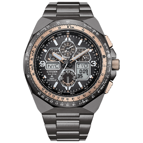 Citizen Promaster Skyhawk A-T Analog-Digital Black Dial Eco-Drive Men's Watch JY8146-54E