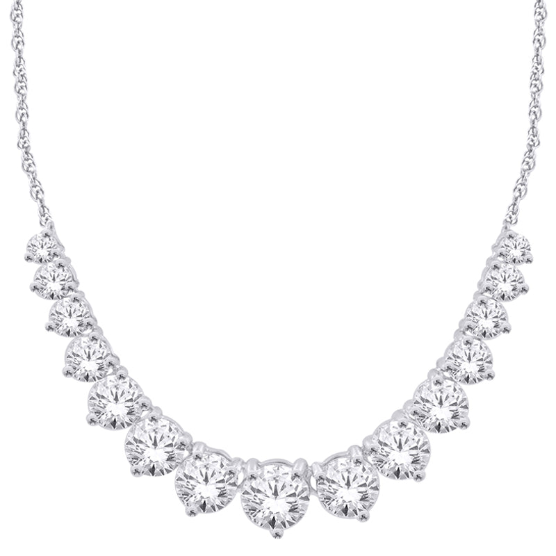 14K White Gold 2.00TDW Lab Grown Diamond Necklace