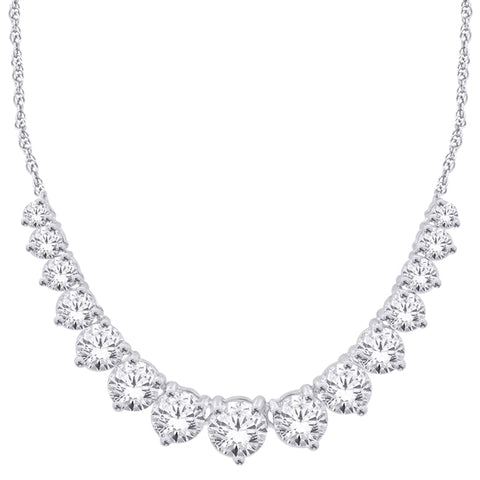 14K White Gold 2.00TDW Lab Grown Diamond Necklace