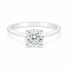 1.50CT Lab Diamond Solitaire Ring in 14K White Gold