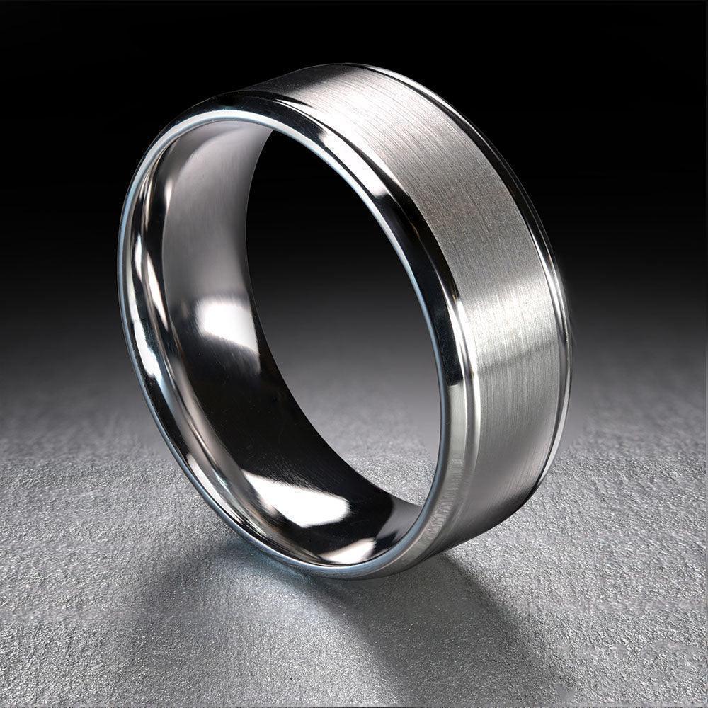 10, 14, 18 Karat 8mm Solid Gold High Polish Rounded Lux Band