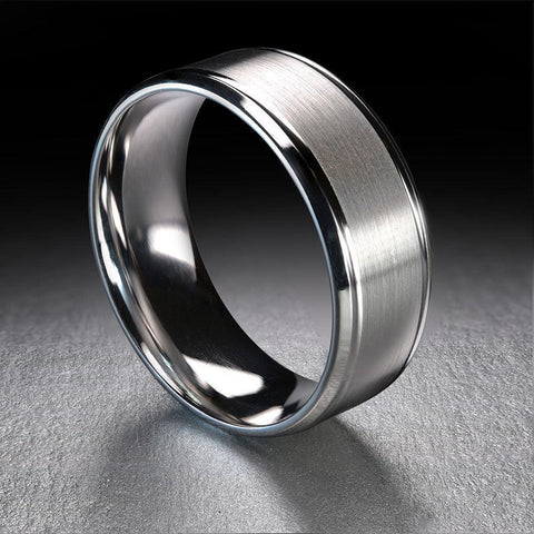 10, 14, 18 Karat 8mm Solid Gold High Polish Rounded Lux Band