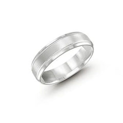 10, 14 Karat Solid Gold 6mm Lux Fancy Hollow Wedding Band