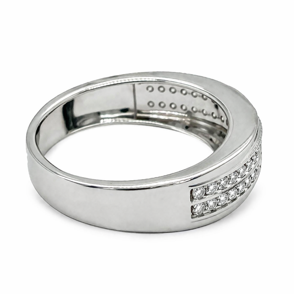 10K White Gold 0.38TDW Diamond Ladies Wedding Band