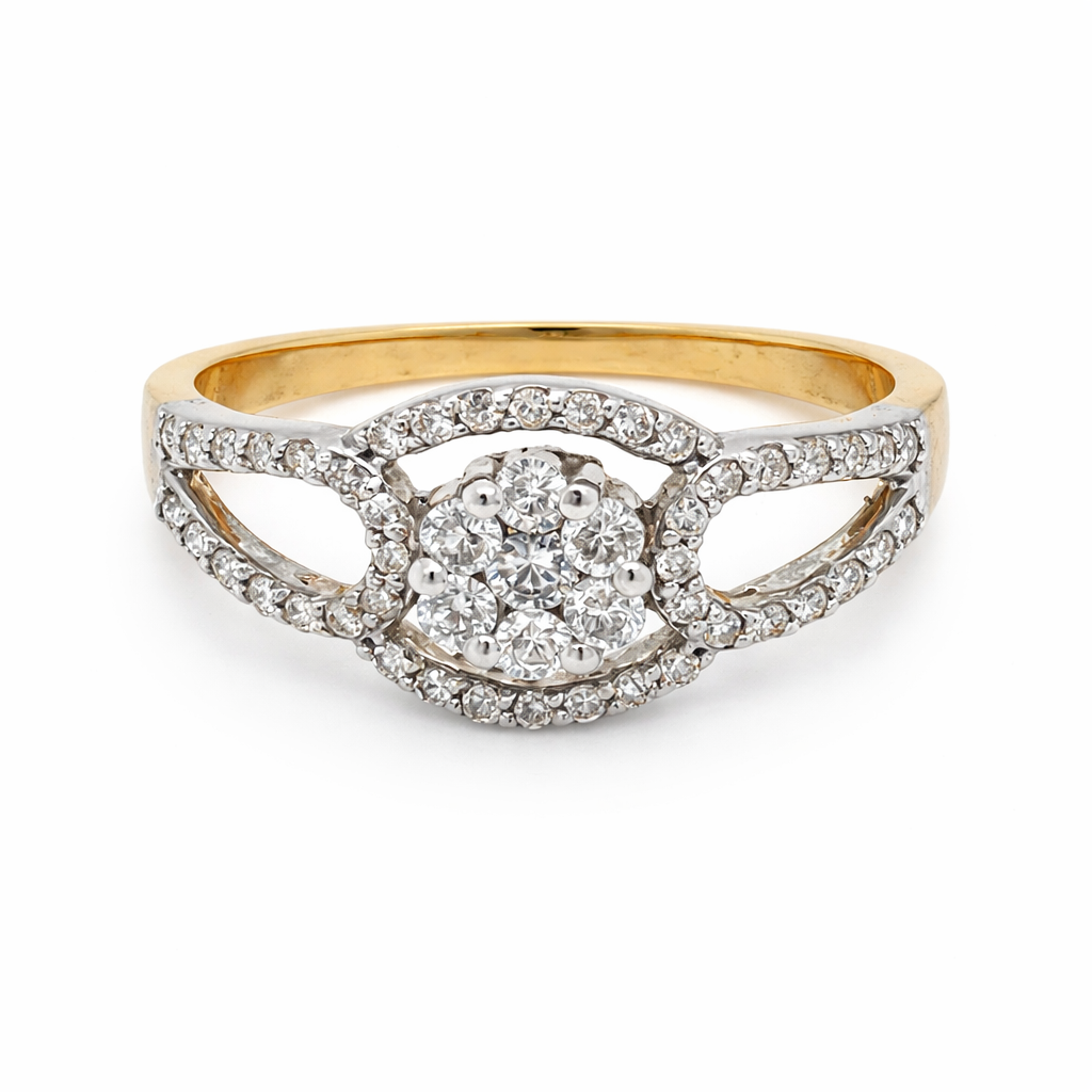 10K Yellow Gold 0.50CT Diamond Anniversary Ring