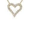 10K Yellow Gold 0.12CT Diamond Heart Pendant