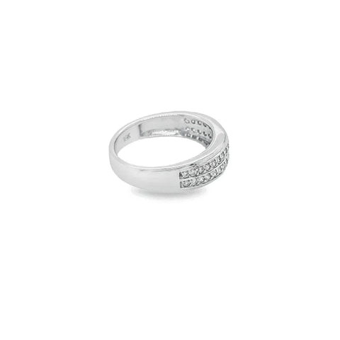 10K White Gold 0.38TDW Diamond Ladies Wedding Band