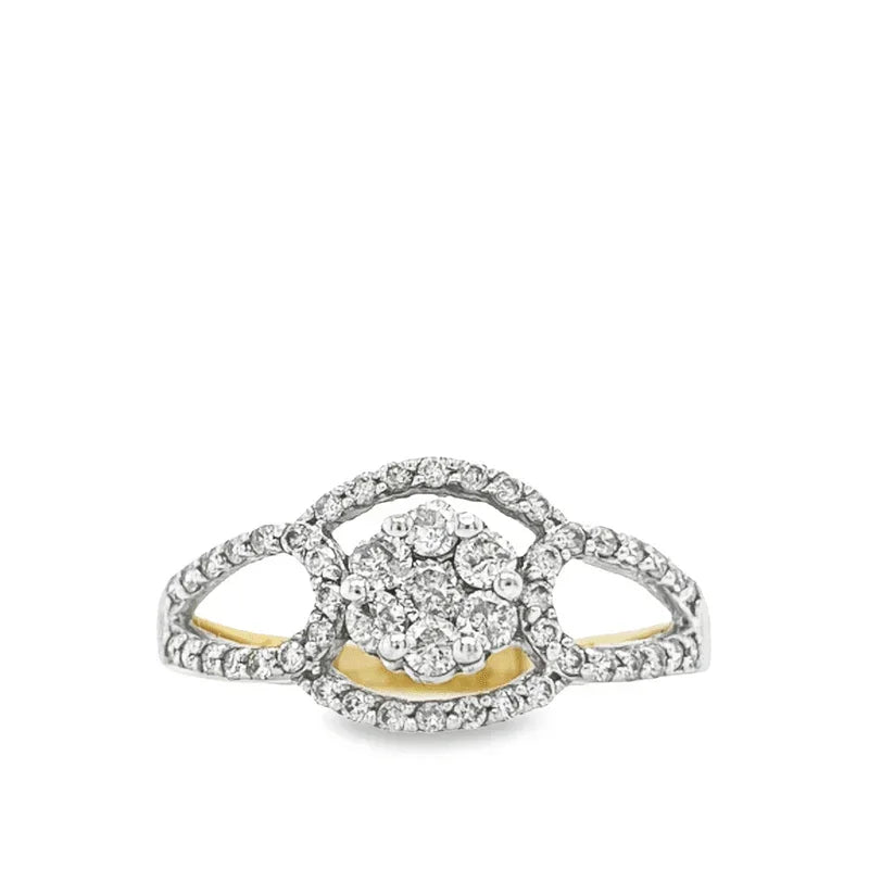10K Yellow Gold 0.50CT Diamond Anniversary Ring