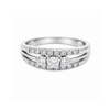 0.40 TDW Diamond 10K White Gold Ring