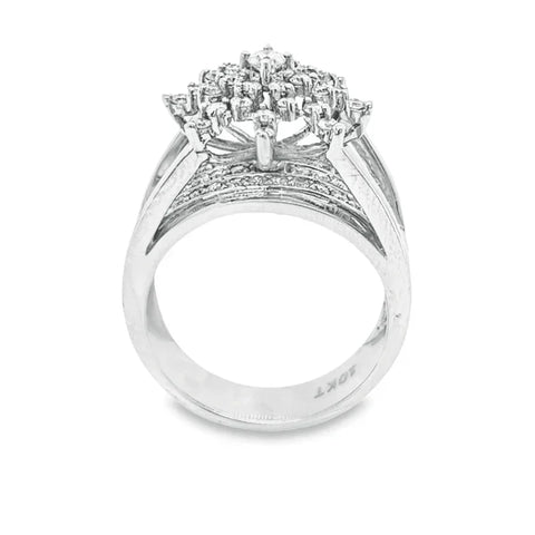 0.50 Ct TDW Diamond 10K White Gold Star Bright Special Ring