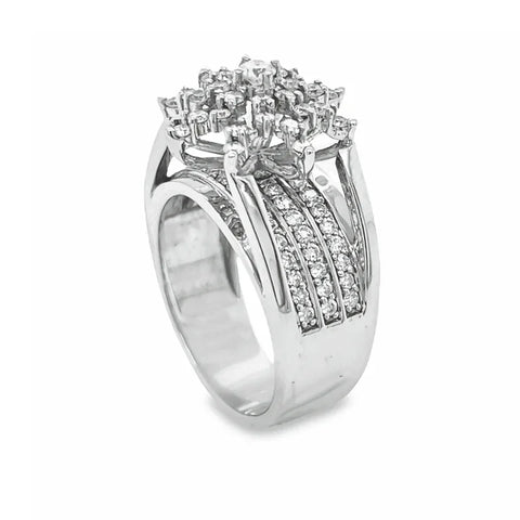 0.50 Ct TDW Diamond 10K White Gold Star Bright Special Ring