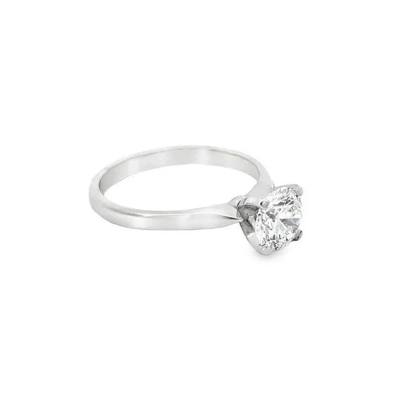 14K White Gold 1.01TDW Lab Grown Diamond Solitaire Ring