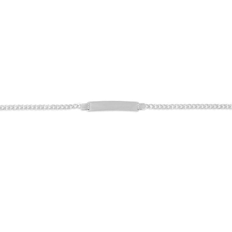 10K White Gold Curb Link Bracelet