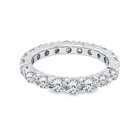 14K White Gold 2.00TDW Diamond Full Eternity Band