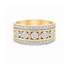 10K Yellow Gold 0.50TDW Diamond Wedding Band
