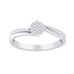 14K White Gold 0.05TDW Diamond Ring