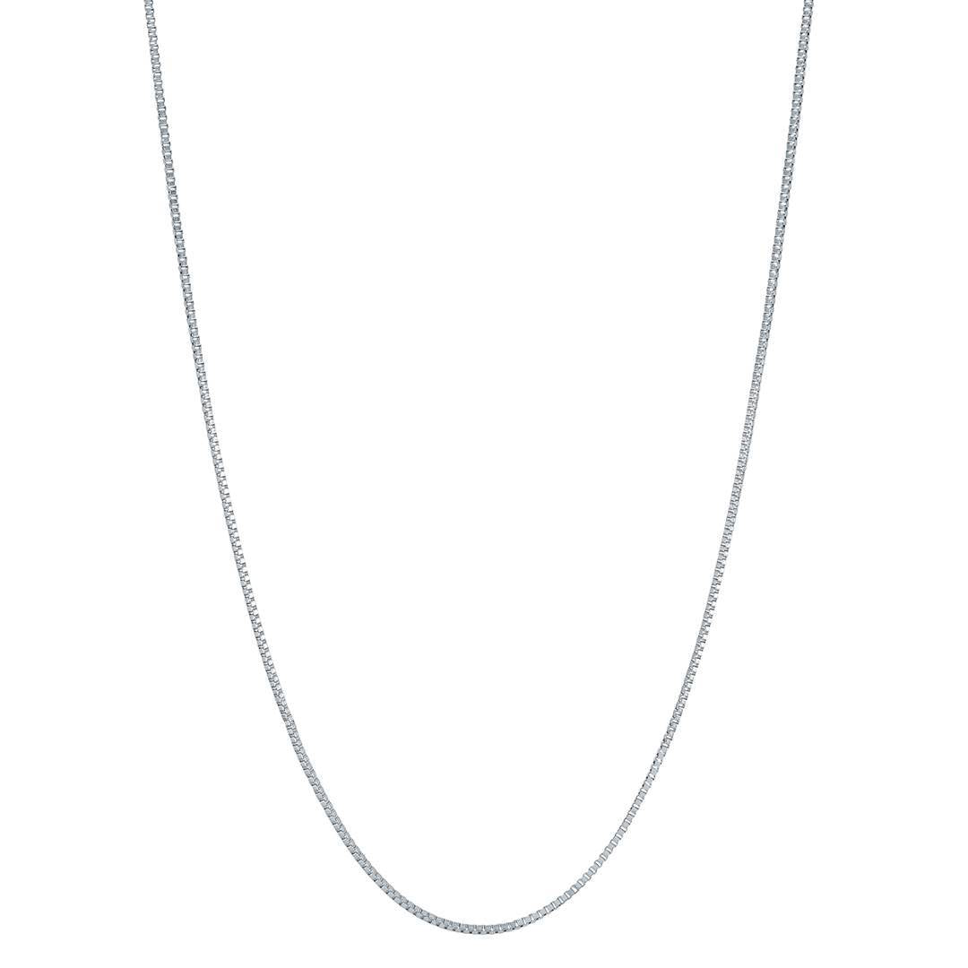 Stainless Steel Polished 1mm Box 18" Chain