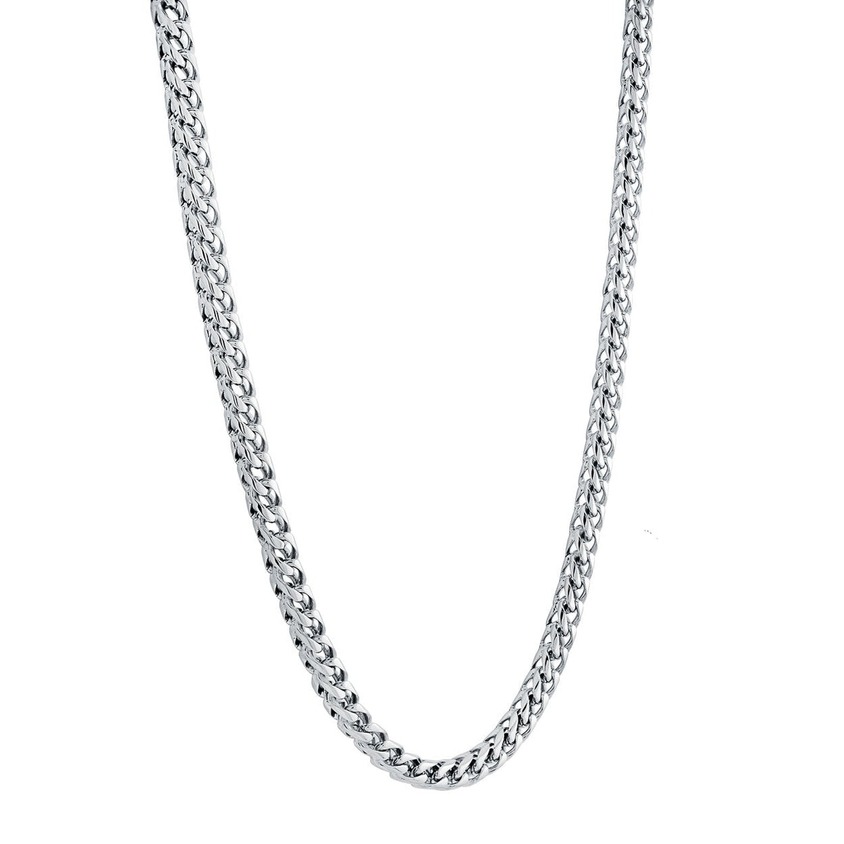 Stainless Steel Polished Franco Chain – 3.5mm, 22"