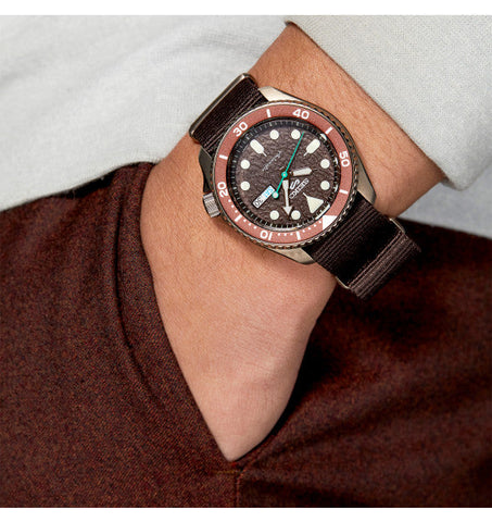 Seiko 5 Sports Automatic Brown Dial Men's Watch SRPD85K1
