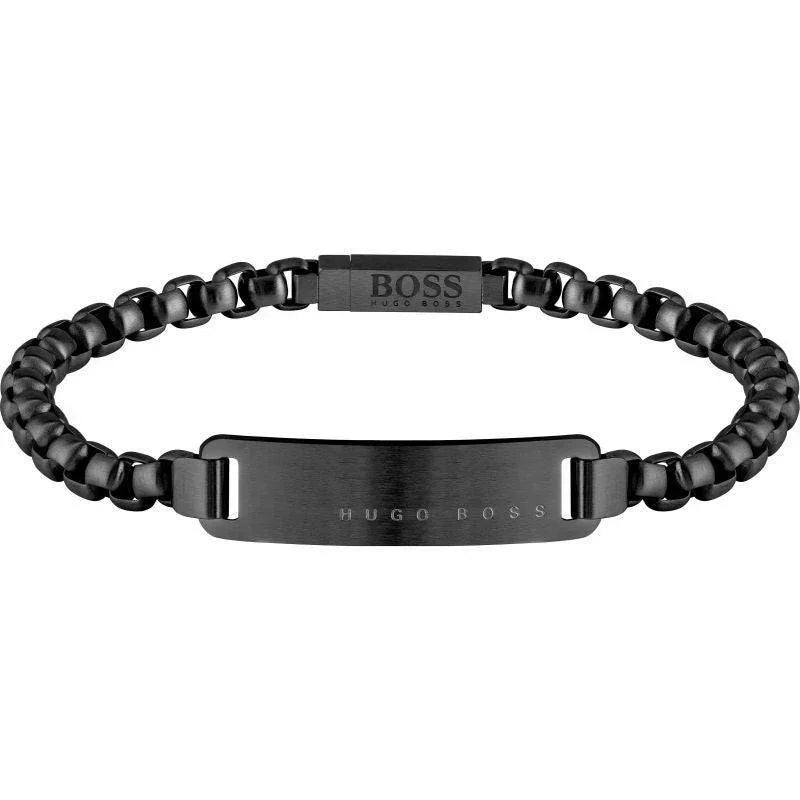 Hugo Boss Jewellery ID Black PVD Mens Bracelet