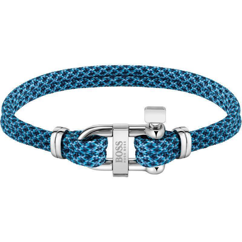 Hugo Boss Jewellery Sailing Cord Blue Mens Bracelet