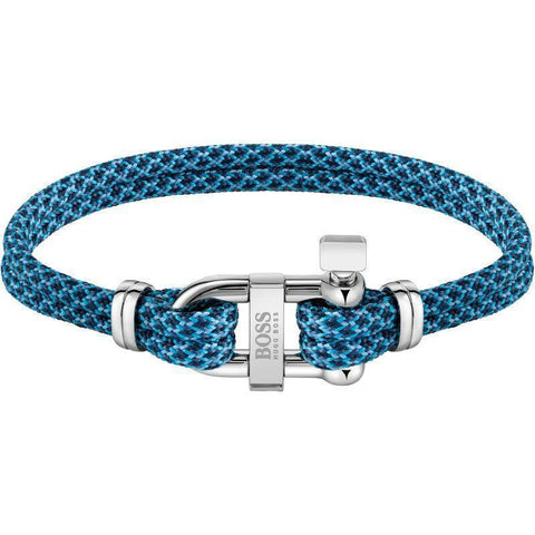 Hugo Boss Jewellery Sailing Cord Blue Men's Bracelet