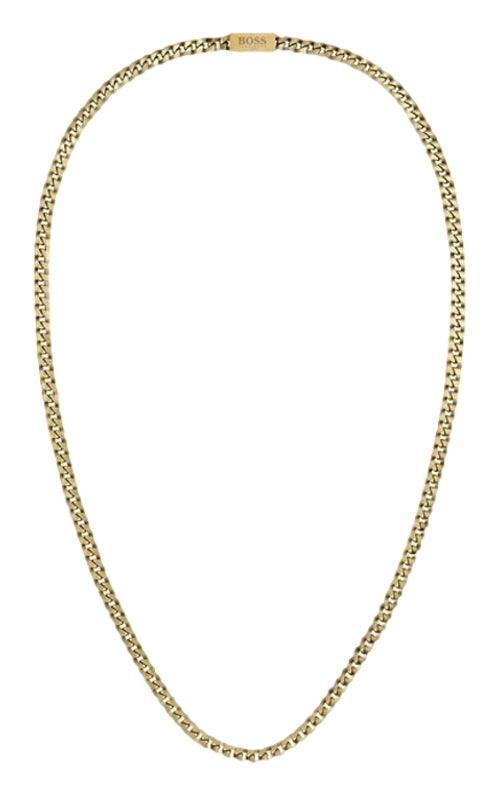Hugo Boss Plated Stainless Steel Chain For Him Gold IP Mens Necklace