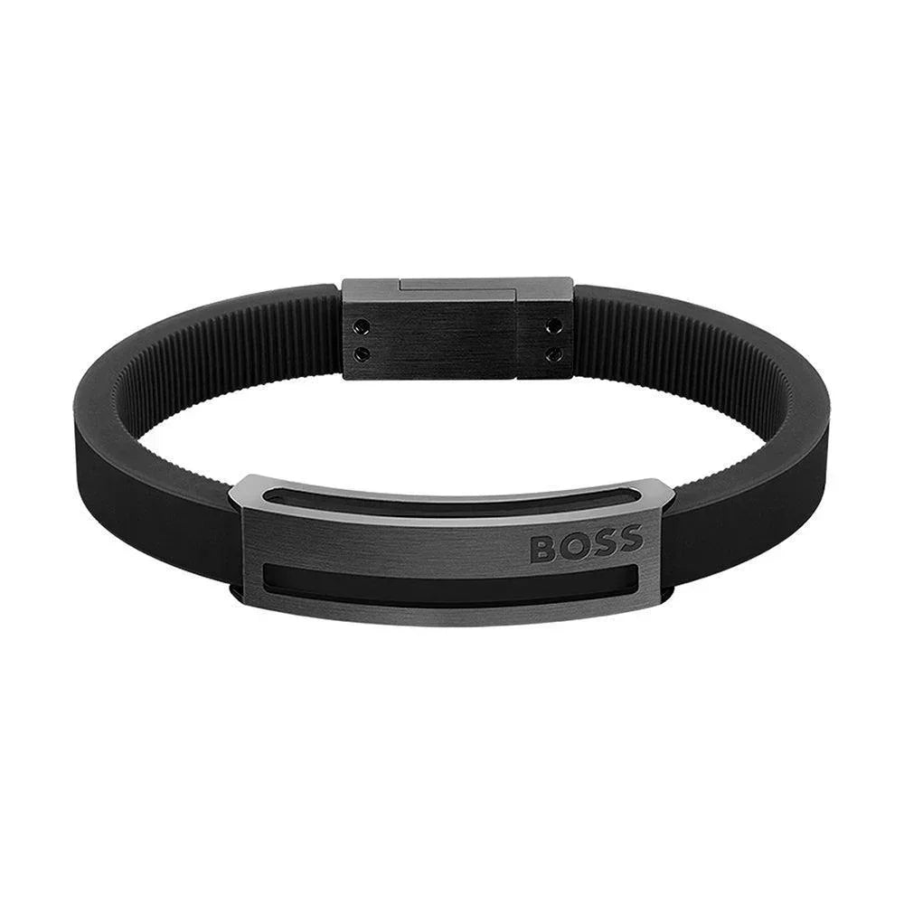 Hugo Boss Jewelry Mens Sarkis A Collection Silicone Bracelet 1580363M