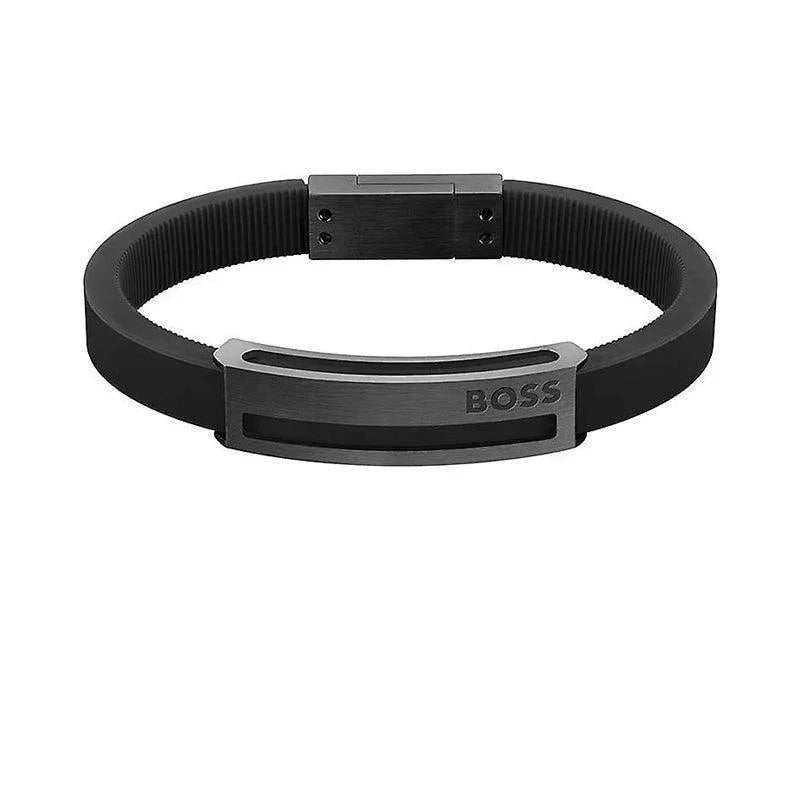 Hugo Boss Jewellery Mens Silicone Bracelet Sarkis A Collection 1580363S
