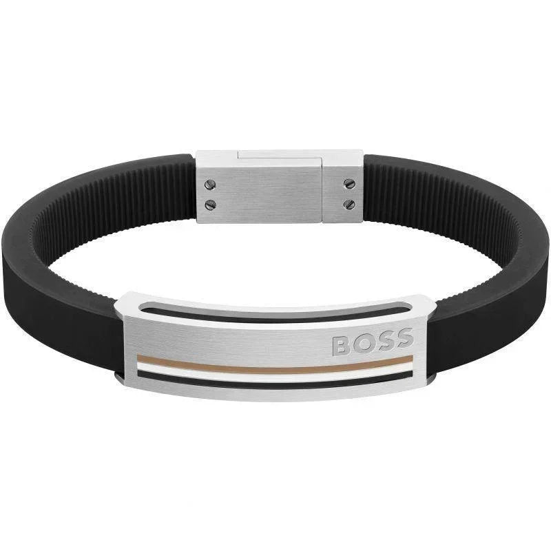 Hugo Boss Jewelry Mens Sarkis A Collection Silicone Bracelet 1580364M