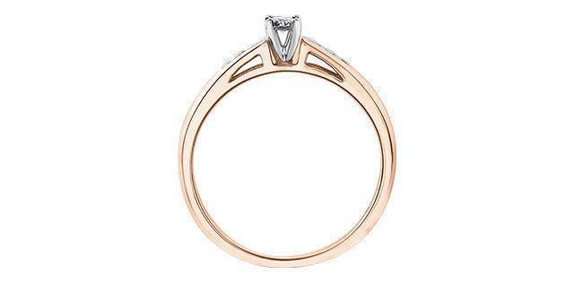10K Rose Gold 0.14TDW Diamond Promise Ring