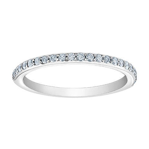14K White Gold 0.22 Carat Lab Cultivated Diamond Band