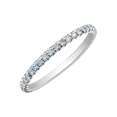 0.32TDW Lab-Cultivated Diamond Band in 14K White Gold