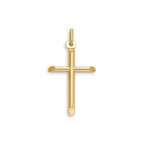 10 Karat Yellow Gold Religious Classic Italian Cross
